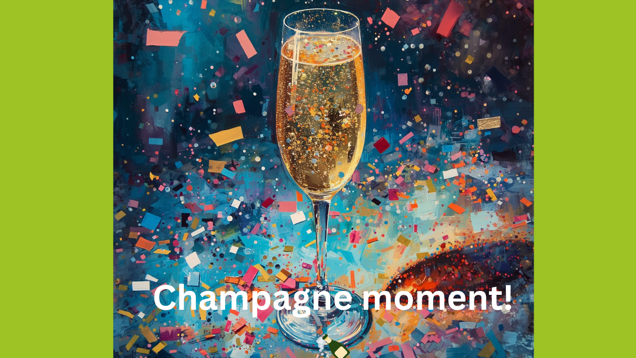 Champagne moment! 🍾