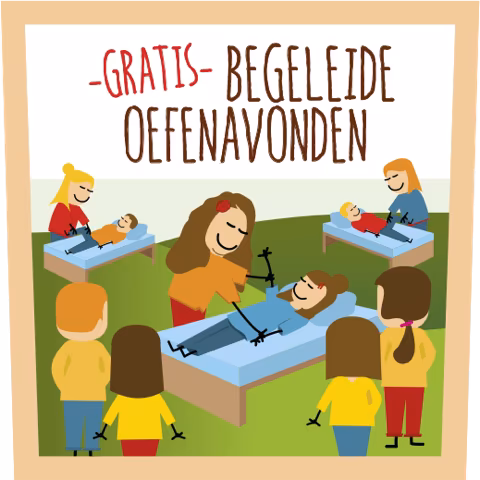 Gratis begeleide oefenavond Touch for Health bij In de Roos waarbij cursisten onder begeleiding technieken oefenen.